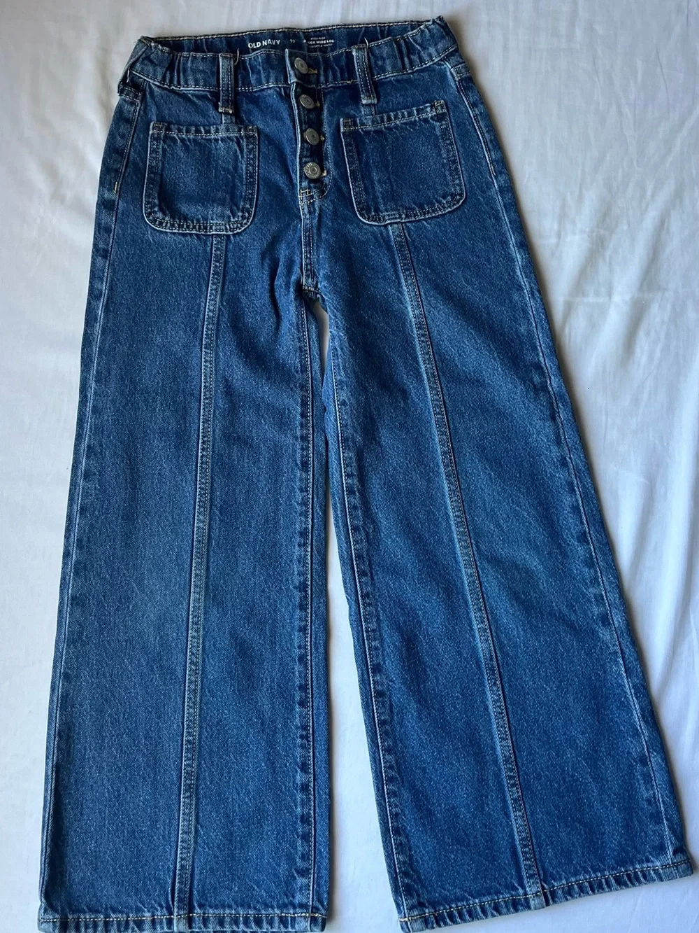 Old Navy wear rise blue